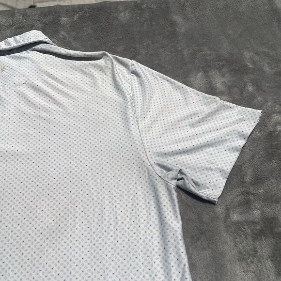 Hickey Freeman Polo Shirt Mens Large Gray Performance Short Sleeve Casual Golf - Picture 12 of 16